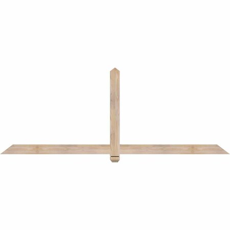 Ekena Millwork Eugene Smooth Timber Gable Bracket, Douglas Fir, 84"W x 31"H x 1 1/2"D x 3 1/2"F, 9/12 Pitch GBW084X31X0204EUG00SDF